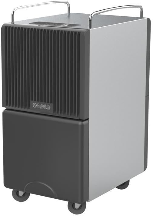 Seccoprof 30 P, Déshumidificateur pour Grands Espaces de 30 litres/24h, Capacité réservoir 8 litres, Corps en acier inoxydable Olimpia Splendid 02106 