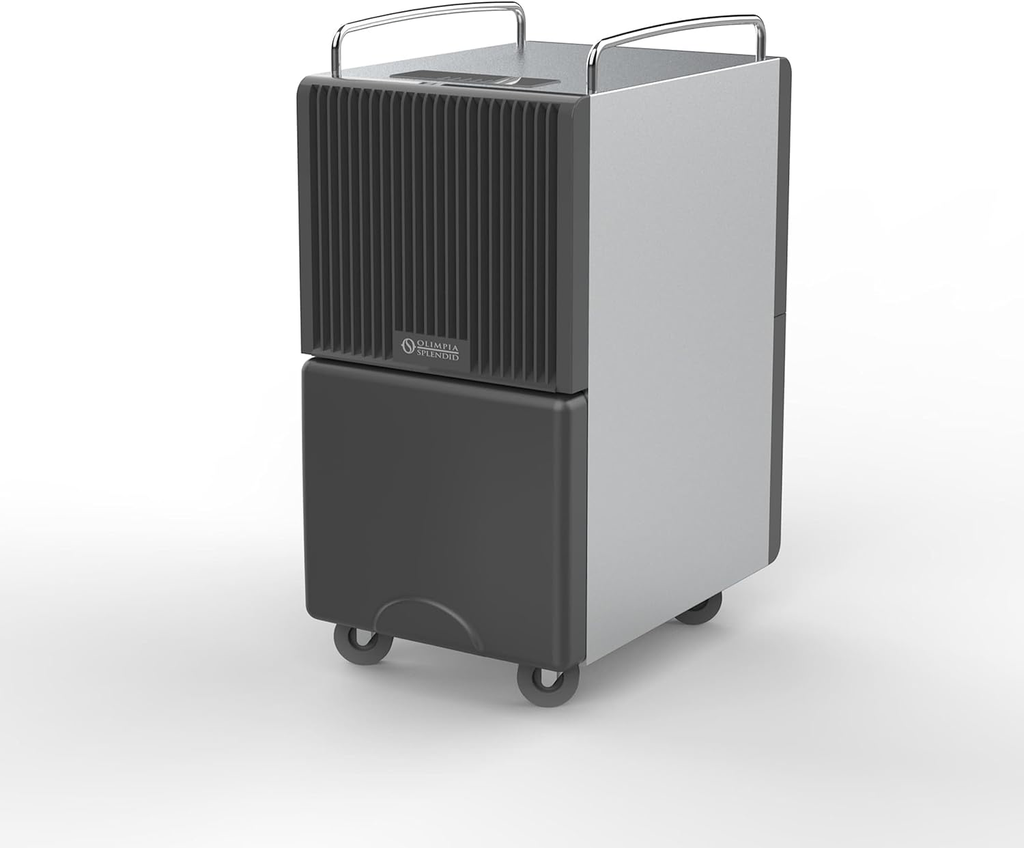 Seccoprof 40 P, Déshumidificateur pour Grands Espaces de 40 litres/24h, Capacité réservoir 8 litres, Corps en acier inoxydable Olimpia Splendid 02107 
