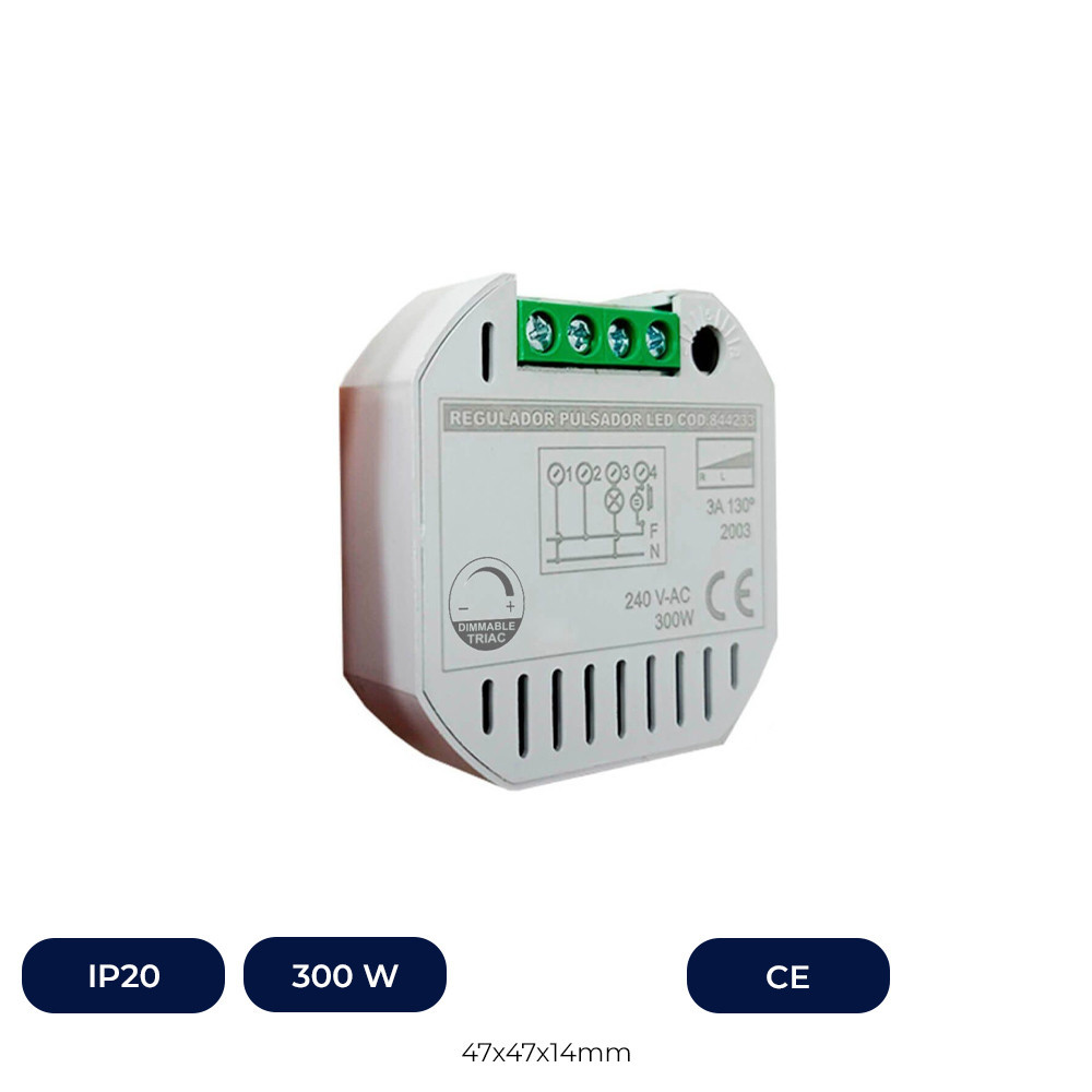 Variateur Pour Bouton Poussoir Pour LED - Type De Micro - TRIAC