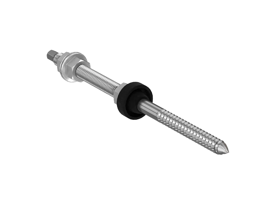 Vis double filetage 10×200 avec EPDM