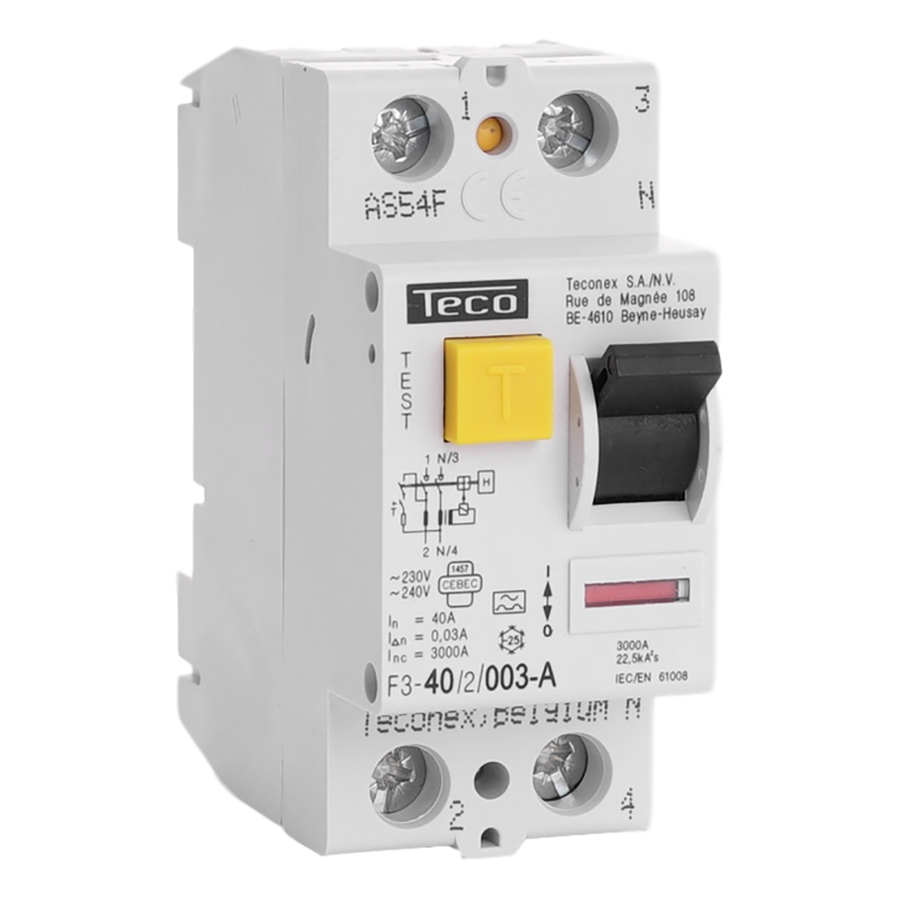 Inter-différentiel TC 2P 40A 30mA type A