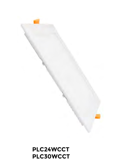 [plc24wcct] Dalle led cct 24w 220v 2400LU 225x225x22mm alu+pc